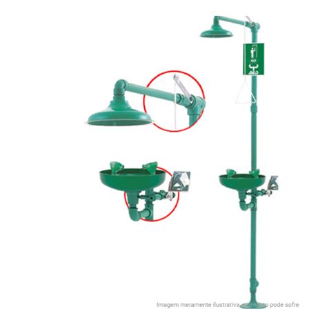 Chuveiro E Lava Olho De Emergencia FERTEK FERRAMENTAS