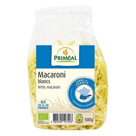 MACARONIS BLANCS 100 FRANCE 500G PRIMEAL Acheter Sur EtiketBio Eu