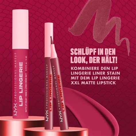 nyx professional makeup lip lingerie lip liner stain waterproof