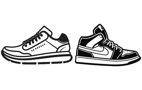 Running Shoes Icon Silhouette Vector Silhouette Of Sneakers