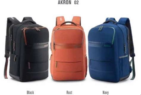 Polyester Akron American Tourister Laptop Backpack Capacity