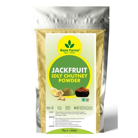 Stand Up Pouch Rens Farms Jackfruit Instant Idli Chutney Powder 250