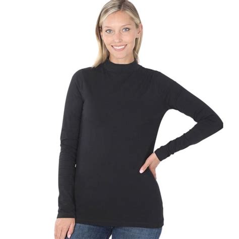 Wholesalemock Turtleneck Cotton Long Sleeve 1059 Dark Burgundy Six Pack Mock Turtleneck