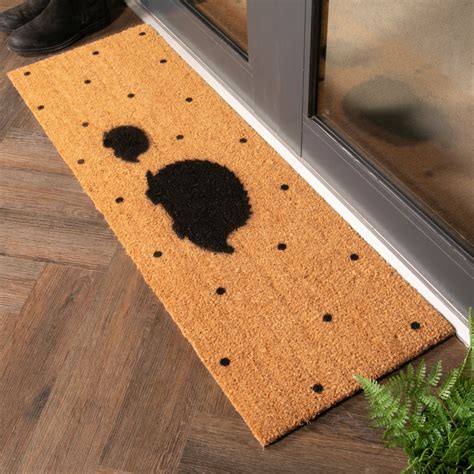 Hedgehog Spots Patio Doormat Artsy Mats