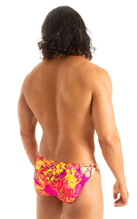 Mens Bikini Brief Swimsuit In Tahitian Sunset Skinzwear