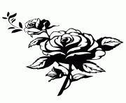 Coloriage Rose Simple Jecolorie