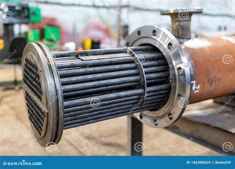 Manufacture of a New Heat Exchanger with Tube Bundle Stock Image ...