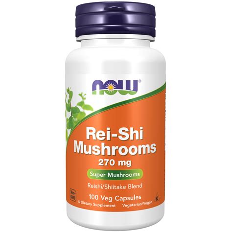 Buy Now Foods Reishi Mushrooms 270mg 100 Capsules