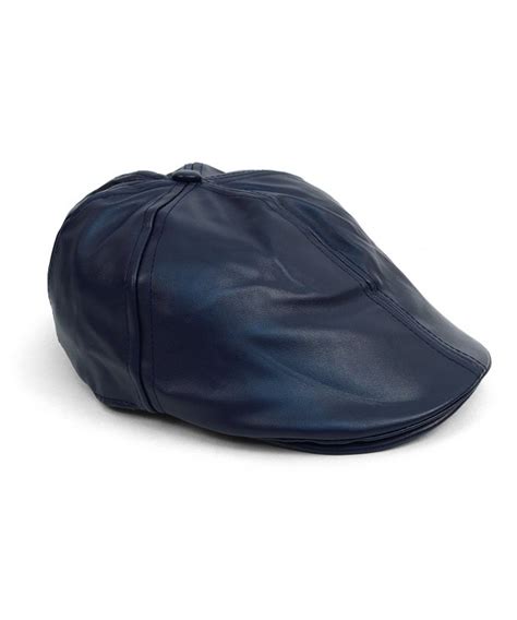 Men's Leather Fall/ Winter Ivy Cap Navy CY18773SE3E