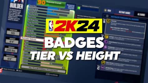 NBA 2K24 Badge Tier Changes Across Heights | N4G