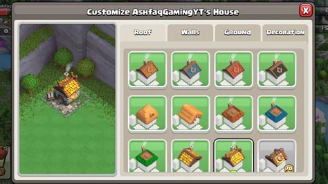 How To Customize House Buildings In Clan Capital Capital Peak Clan Capital Youtube