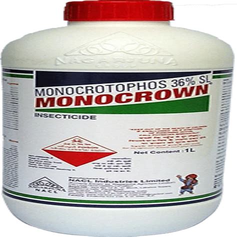 Liquid Insecticide MONOCROWN NACL Monocrotophos 36 SL Packaging