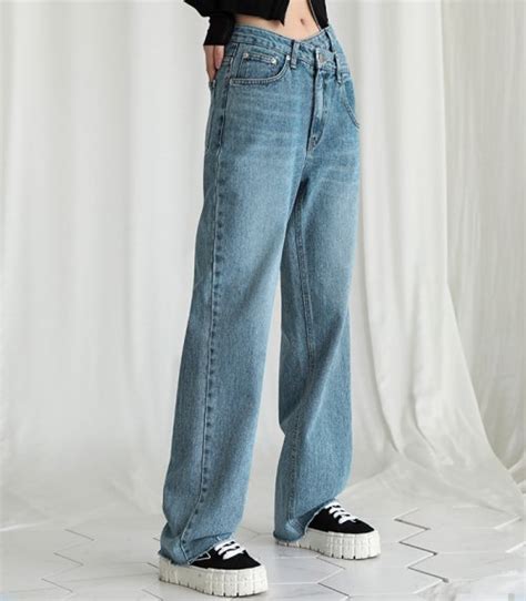 Musinsa Avandress Coloring Line Denim Pants Blue