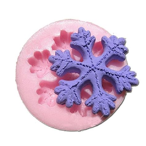 Allforhome Snowflake Shape Silicone Cake Fondant 3d Molds Chocolate Diy Decorating Mold Sugar