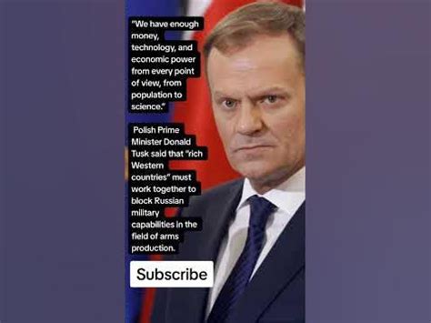 Polish Prime Minister Donald Tusk (Quotes) - YouTube