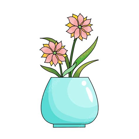 Blue Lake White Transparent Lake Blue Flower Pot Clip Art Lake Blue