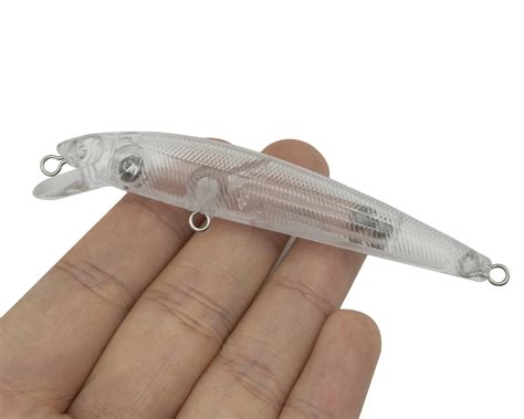 Pcs Unpainted Minnow Bait G Cm Blank Fishing Lure Body Short