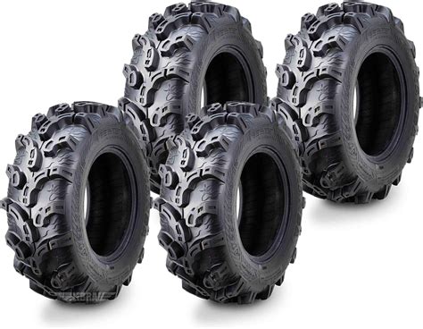 Wanda Set 4 Premium Atvutv Tires 25x8 12 25x8x12 Front