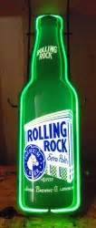 Rolling Rock Bottle Neon Sign