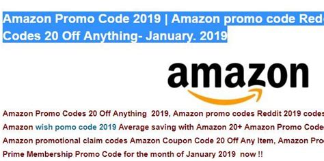 W Amazon Promo Codes Off Anything Jan Free Amazon