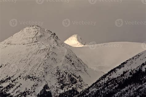 Rocky Mountains in winter 6253460 Stock Photo at Vecteezy