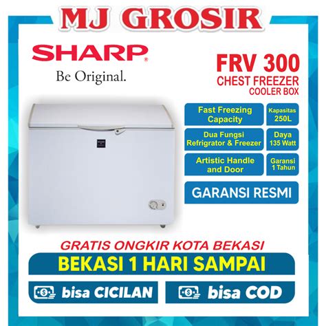 Jual Sharp Frv Chest Freezer Box Frv Lemari Pembeku Liter