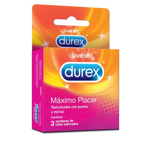 Durex Love Sex Preservativos Máximo Placer X3 Con puntos y Estrías EcoFarmacias