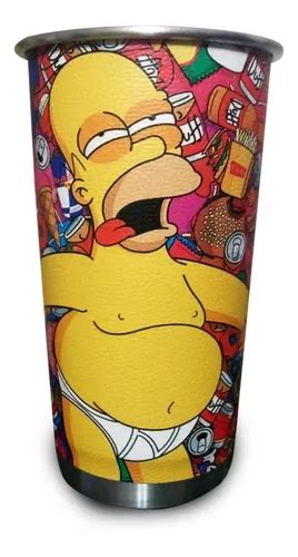 Vaso Aluminio Litro Homero Simpson Borracho En Venta En Lomas De