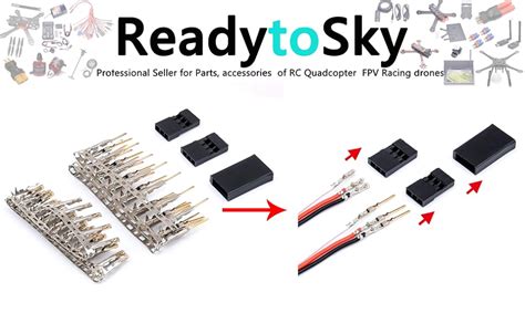 Amazon Readytosky Rc Servo Plugs Universal Servo Cable Wire Male