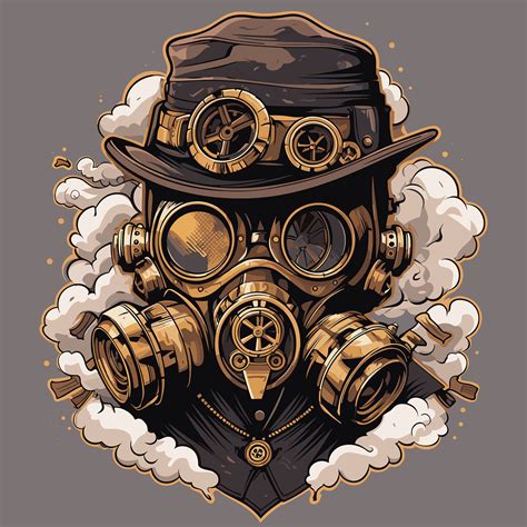 Download Vintage Steampunk Gas Mask Royalty Free Vector Graphic