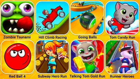 Zombie Tsunami Hill Climb Racing Going Balls Subway Hero Run Runner