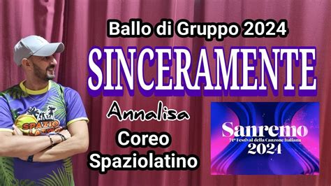 Sinceramente Annalisa Ballo Di Gruppo Sanremo Coreo