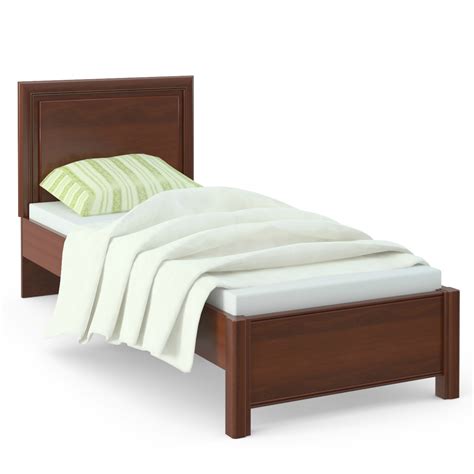 Камелия - AS1-01.F1L, Кровать 1 сп. изг. прямоуг. (900мм) - shatura