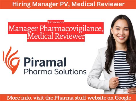 Piramal Pharma Solutions Hiring Manager Pharmacovigilance Medical Reviewer