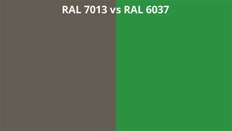 Ral 7013 Vs 6037 Ral Colour Chart Uk