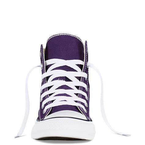 Фиолетовые высокие кеды Converse купить в Санкт-Петербурге | Фото
