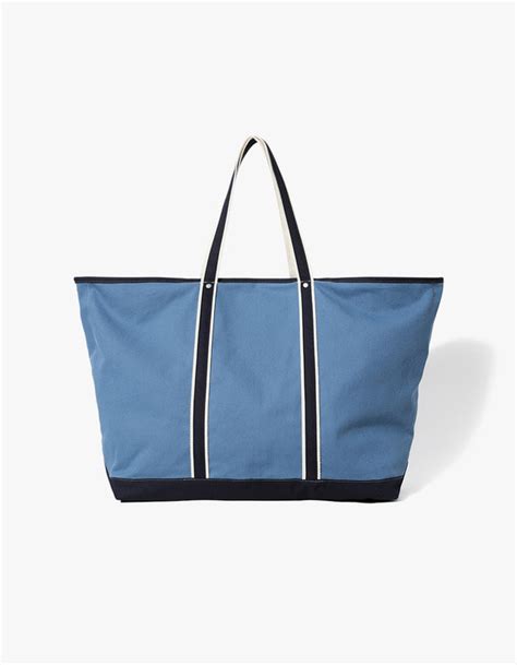 Yeseyesee Y E S Cotton Twill Tote Bag Blue