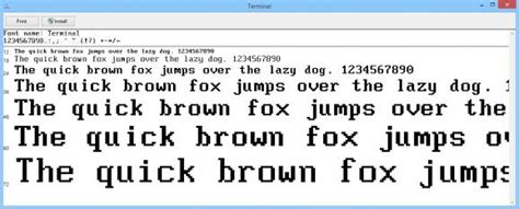 Terminal Font Download Review Screenshots