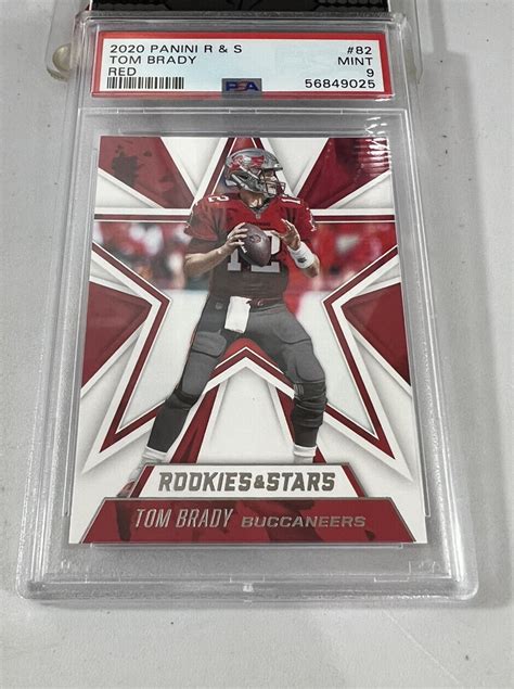 Tom Brady 2020 Panini Rookies And Stars Red 82 Psa 9 Pop 2 Buccaneers