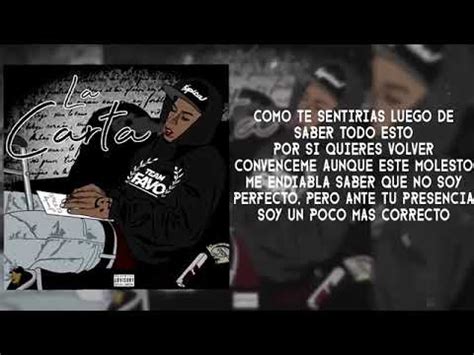 Jamby El Favo La Carta Video Letra YouTube