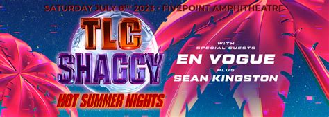 TLC Shaggy Hot Summer Nights With En Vogue Sean Kingston Tickets 8th July FivePoint