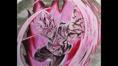 Dibujando A Goku Black Ssj Rose Db Legends Youtube