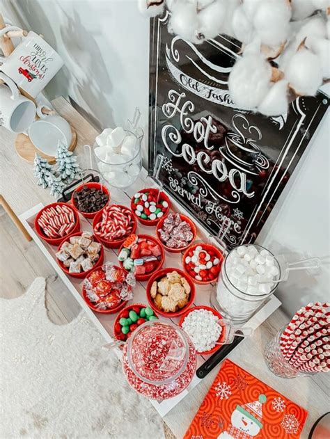 ADORABLE CHRISTMAS HOT COCOA BAR IDEAS Stylin By Sarita