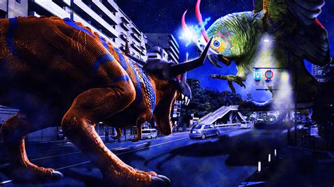 Greymon Vs Parrotmon Digimon The Movie Behance