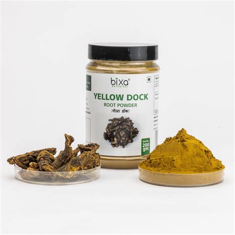 Bixa Botanical Yellow Dock Root Powder Rumex crispus - 200 gms - Swadesii