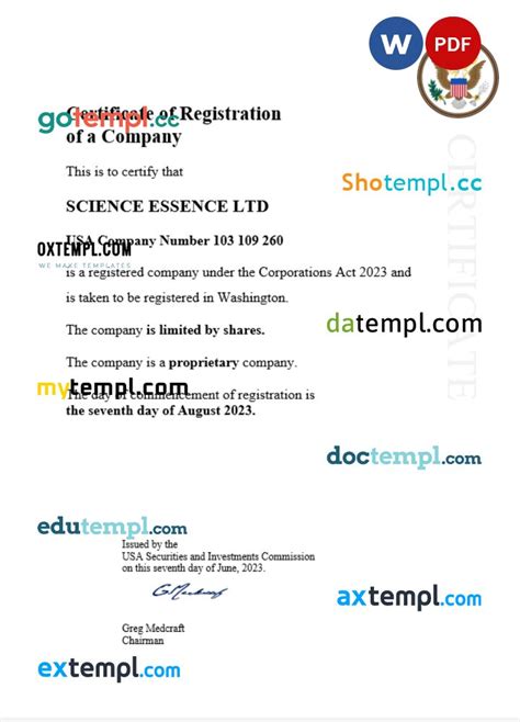 business registration certificate – Faketemplate.ru