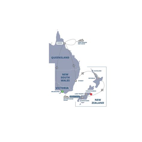 Australia And New Zealand Physical Map