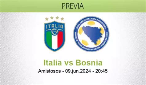 Pronóstico Italia Bosnia Herzegovina