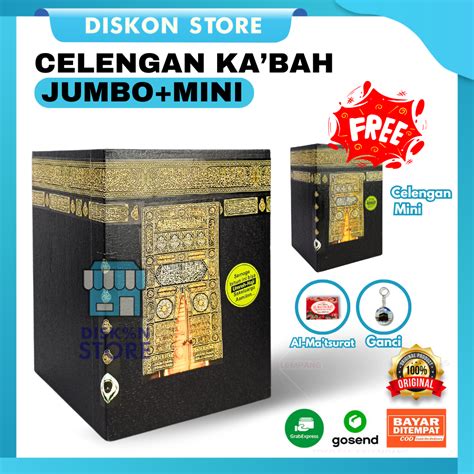 Jual Celengan Kabah Jumbo Buka Tutup Kunci Premium Gratis Celengan Mini