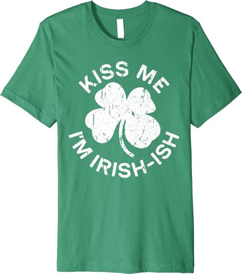 Amazon Kiss Me I M Irish Ish T Shirt Saint Patrick Day Gift Shirt